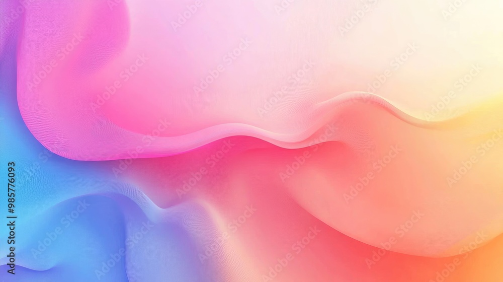 Wall mural Colorful abstract background with gradient and empty space for design template