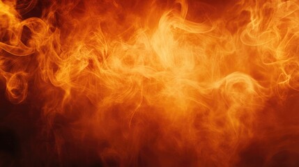 Halloween themed background with orange texture and dark smoke swirls