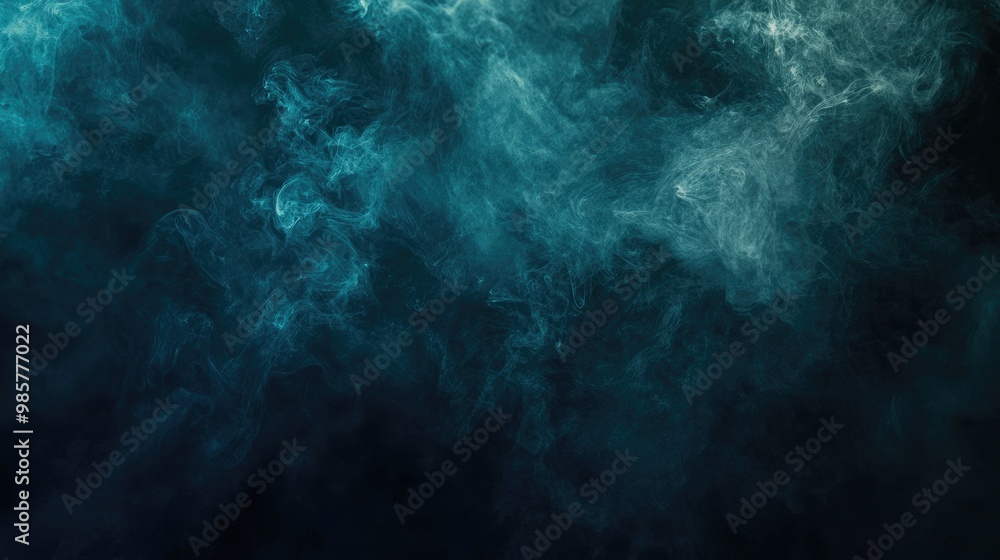 Poster Abstract smoke texture in dark background