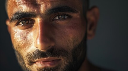 Fototapeta premium Intense Gaze Portrait