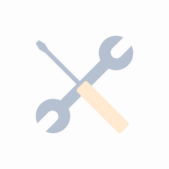 icons construction hammer vector shovel spanner