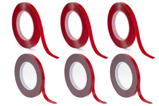 Combo of Red liner Adhesive Double sided tape for multi purpose uses | VHB tape
