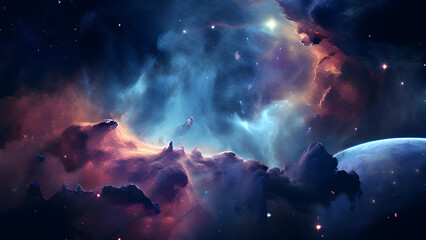 Fototapeta premium lights in space