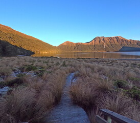Green Lake Hut at in Fiordland National Park