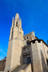 The Collegiate Church of St. Felix or Basilica of Sant Feliu in Girona, Spain