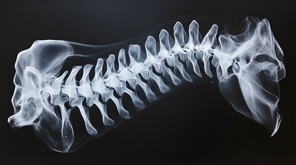 X-ray Image of a Human Cervical Spine
