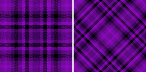 Tartan seamless check of background pattern plaid with a fabric vector textile texture. Set in dark colors. Chic home decor ideas.