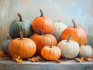 Obraz premium Pumpkin Collection in Natural Light