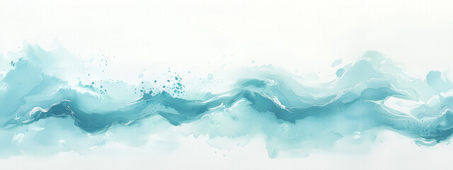 Obraz premium Gorgeous blue abstract background art paint pattern texture. Abstract design luxury wallpaper modern paper painting flow of lines and splashes.