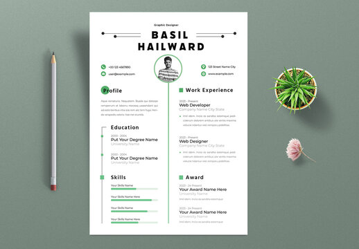 Simple Resume Layout