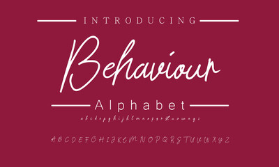 Distinctive Signature Font for Modern Designs