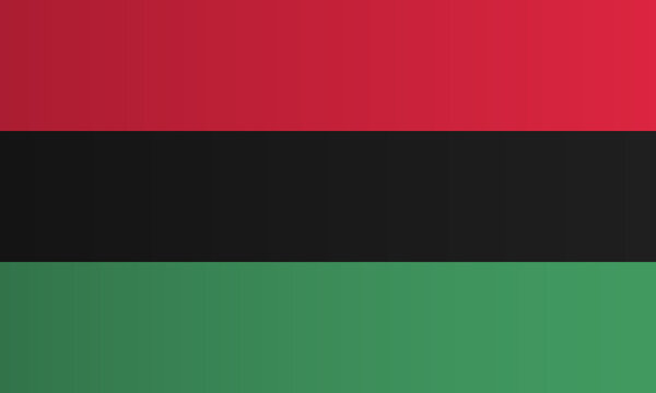 Juneteenth freedom flag. Pan-african  flag or African America flag. Vector