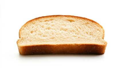 A Single Slice of White Bread with a Golden Crust