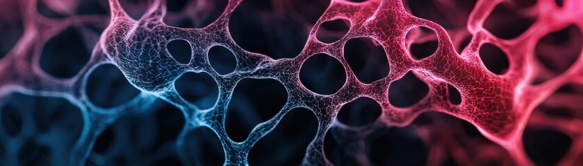 Creative abstract background featuring colorful cells with intricate patterns, ideal for technology or biology themes.