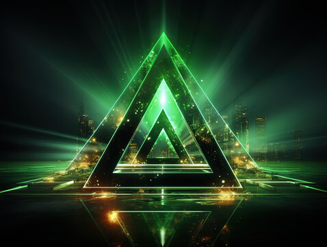 Attractive A green laser light with the word laser on it, rectangle shape green background