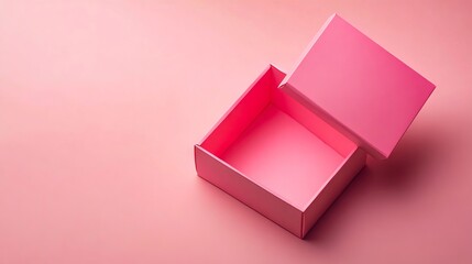 A pink box on a pink background