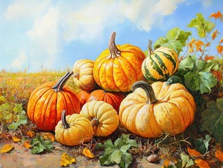 Organic Pumpkin and Squash Harvest