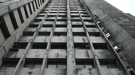 Abstract Architectural Pattern of a Modern Building with Windows