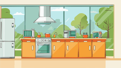 Simple cozy kitchen