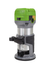 Tools Building and repair - Front view Electric Trimmer, Wood Router Tool. Isolated