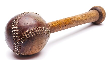 A single sports item is placed on a clean and pure white background. The sports item has a distinct design with its unique shape and color. It might be a ball, a racket, or some other equipment. There