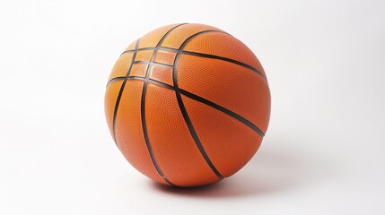 Fototapeta premium A single sports item is placed on a clean and pure white background. The sports item has a distinct design with its unique shape and color. It might be a ball, a racket, or some other equipment. There