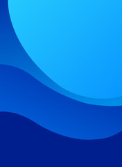 Blue curved abstract background design. Wallpaper design