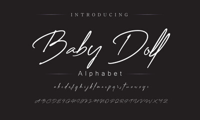 Artistic Cursive Font for Signature Style