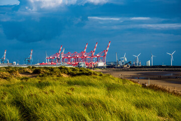 Fototapeta premium Crosby, Liverpool, Mesrseyside, UK.