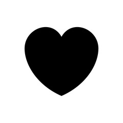 Heart, love, romance or valentine's day vector icon for apps and websites. color editable
