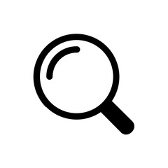 Magnifying glass icon. symbol of search or zoom vector illustration. Color editable