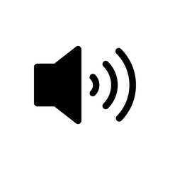 Audio speaker volume icon for apps and websites. color editable