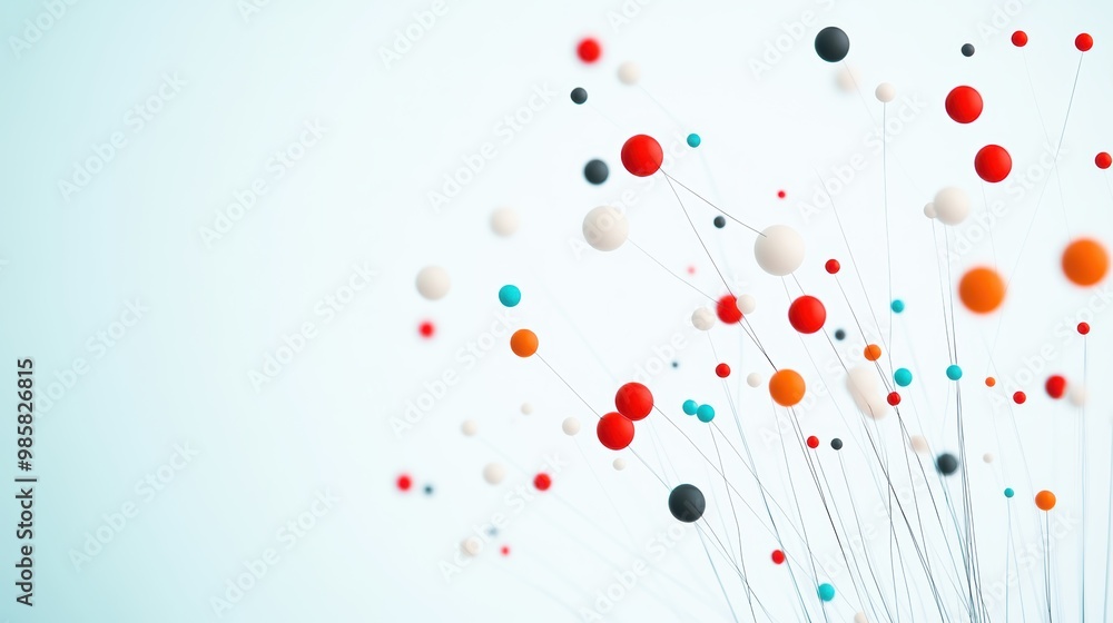 Poster a network graph with nodes and edges representing connections between people, organizations, or conc