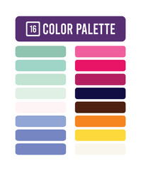 Obraz premium modern color palette