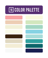 Obraz premium modern color palette