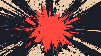 Dynamic Comic-Style Explosion on Light Gray Background - Bold and Energetic Vector Illustration