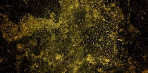 the long background of the wall is yellow, Rough blank wall painted by bright yellow paint as texture background or backdrop