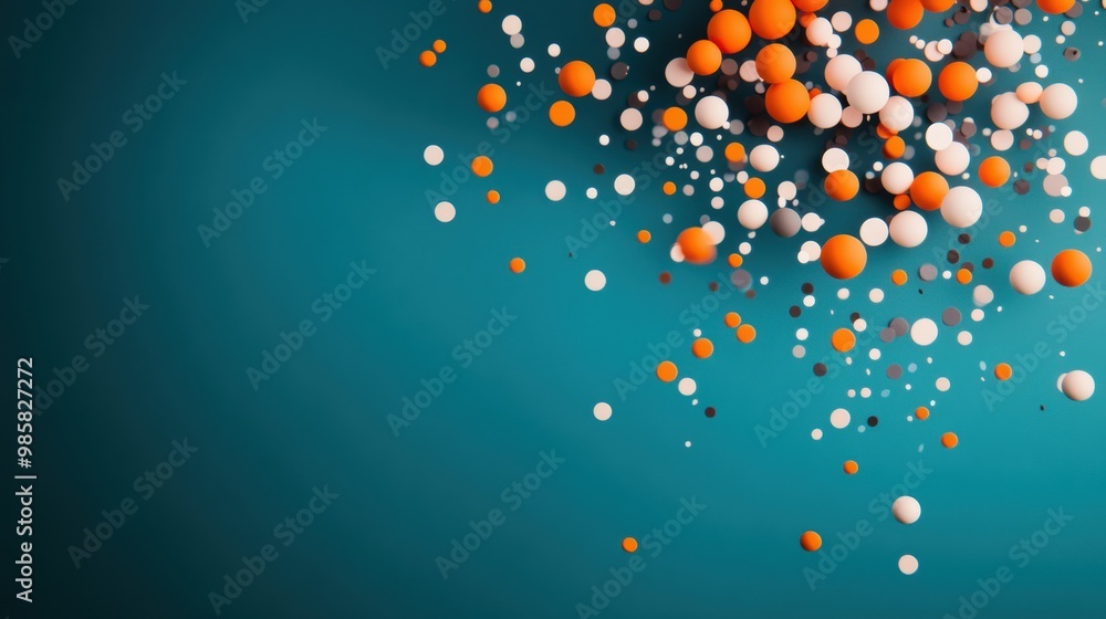 Poster a scatter plot with data points clustered around different areas, illustrating data distribution.