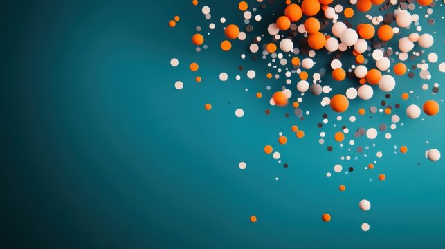 A scatter plot with data points clustered around different areas, illustrating data distribution.