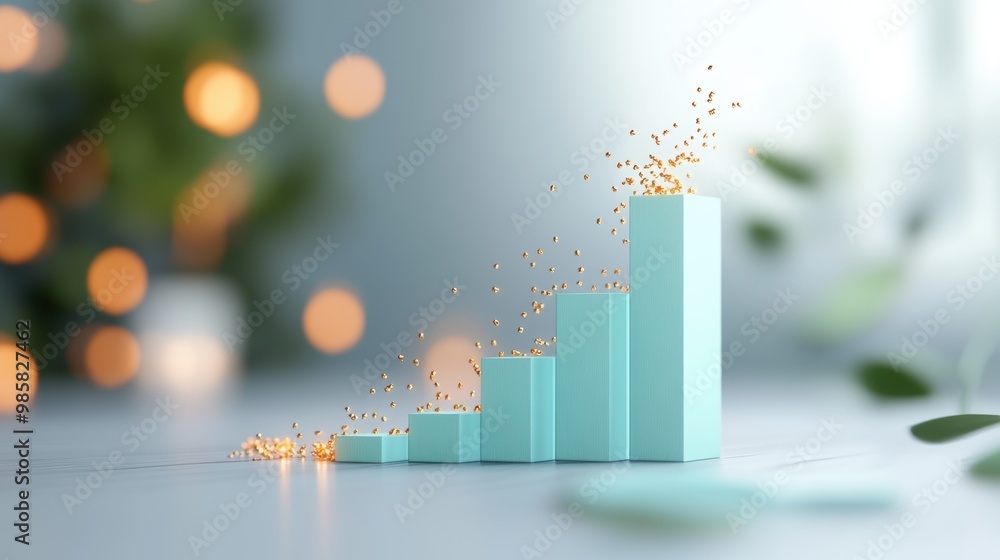 Poster a stacked bar chart visualizing data proportions across multiple categories, highlighting comparison