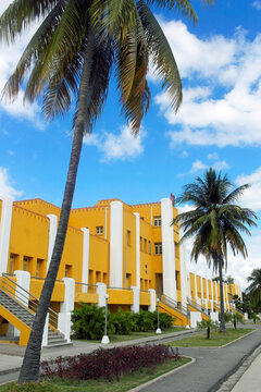 Cuba, The  Moncada Barracks ( now a Museum and school) . Dedicated to the  attack of the 26h of July 1953 as the start  of the cuban revolution,, Santiago de Cuba, 