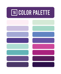 Obraz premium modern color palette