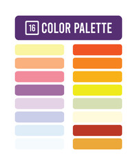 Obraz premium modern color palette