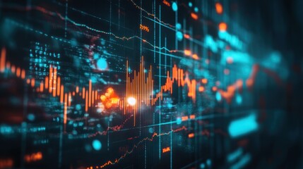 Obraz premium Abstract Data Visualization