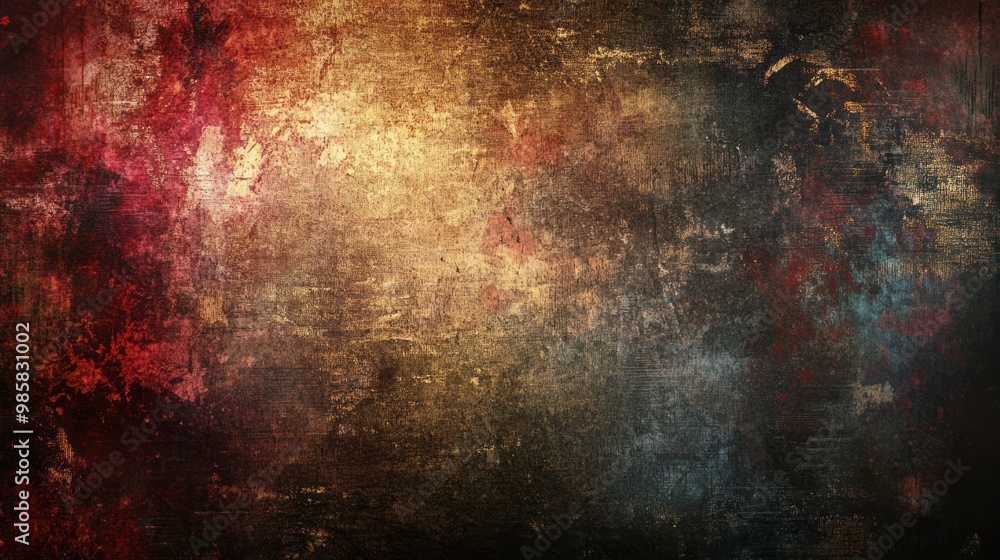 Poster abstract grunge textured background with distressed patterns and dark tones for dramatic effect