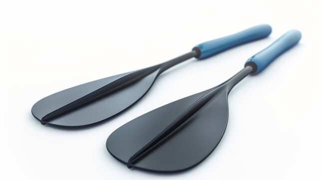 Swim paddles for improving stroke technique and power in swimming isolated on white background