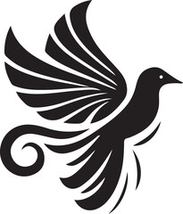 Flying bird silhouette vector, Minimalist bird silhouette, Bird silhouette vector, Bird flying vector, Bird silhouette clip art
