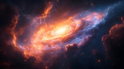 Mesmerizing Swirling Nebulae and Shimmering Stars in the Captivating Depths of the Cosmos