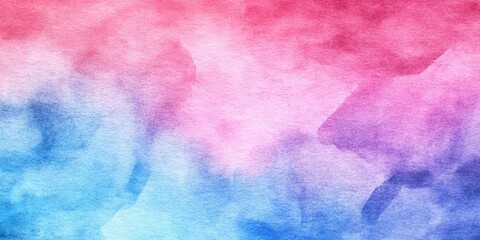 Fototapeta premium Abstract watercolor gradient in pink and blue hues.