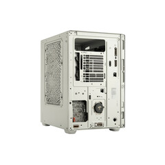 White Computer Case Back View